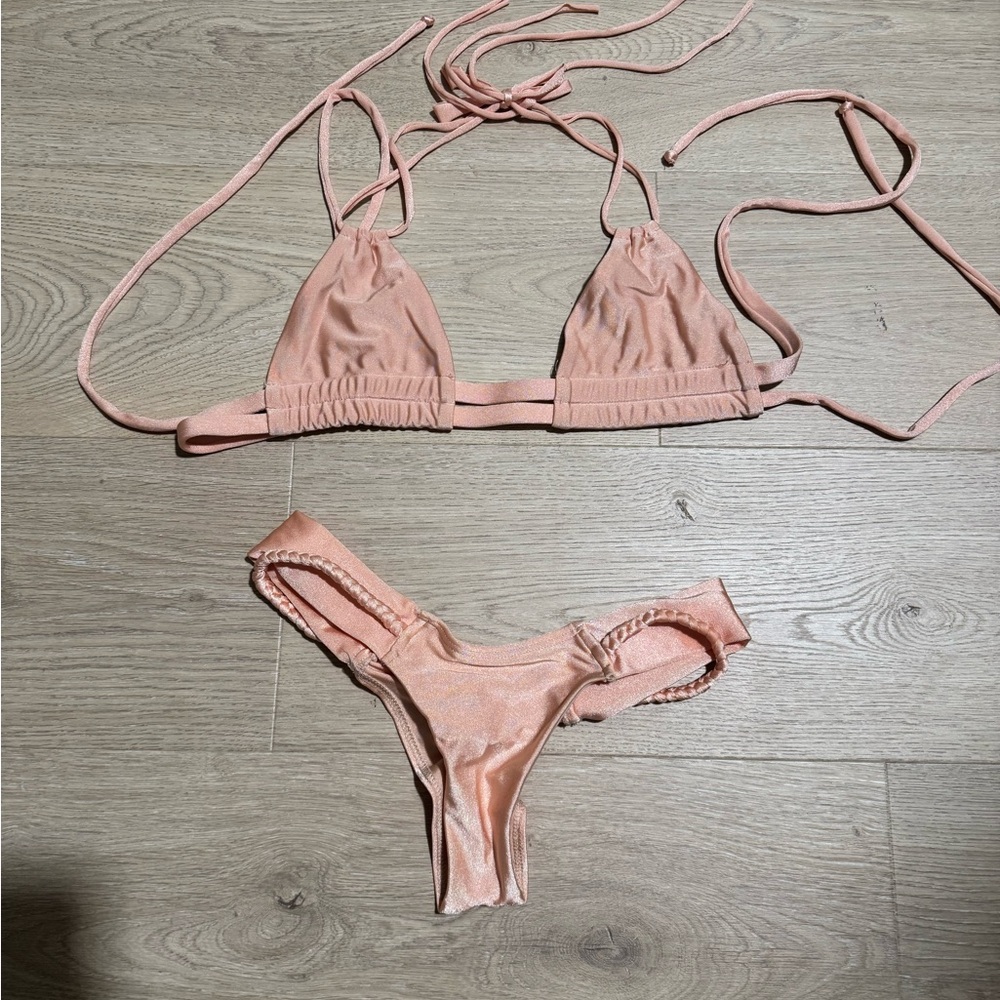 Montce Peach Bikini Set